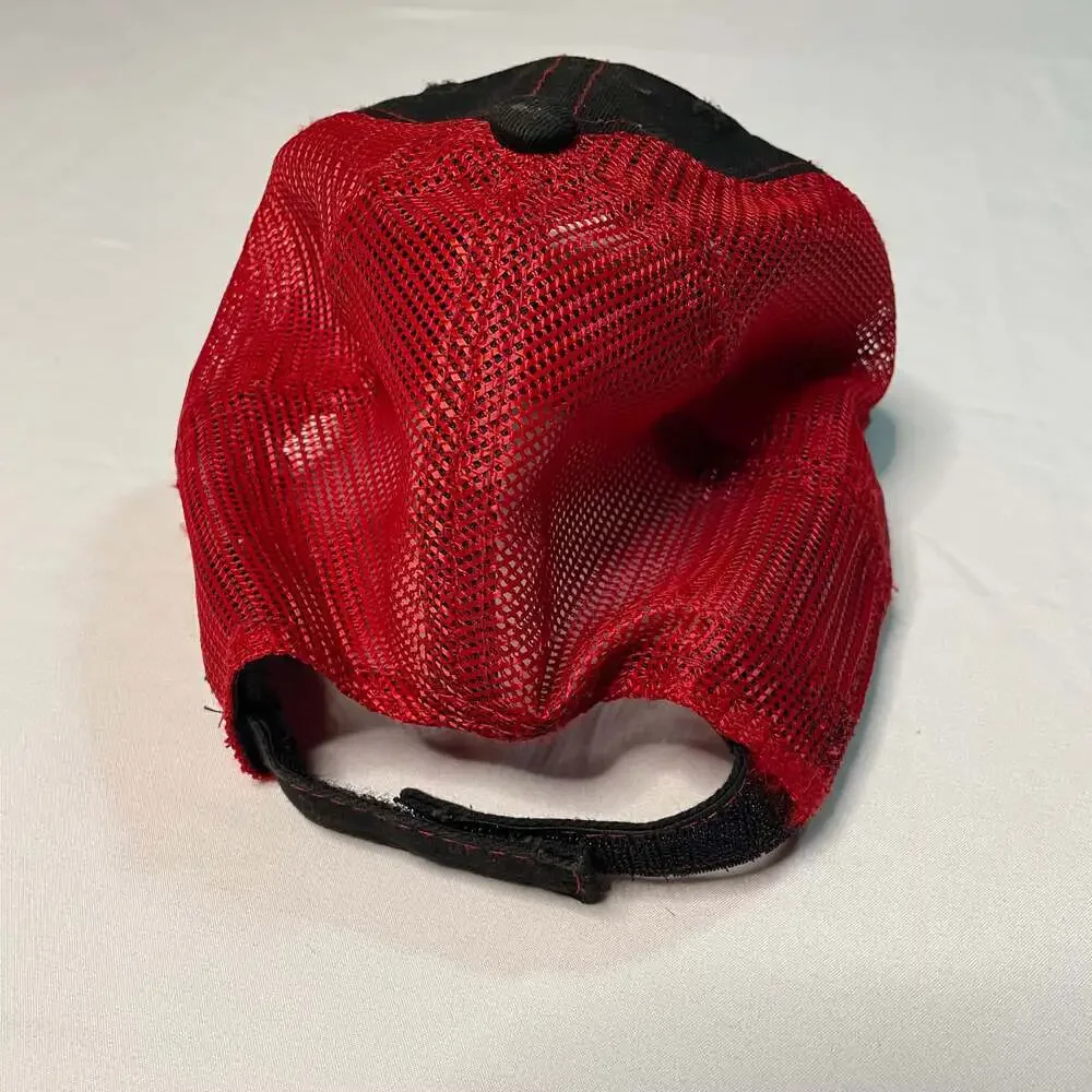 IndyCar New Era 9TWENTY Youth Trucker Hat Black Red Mesh Adjustable